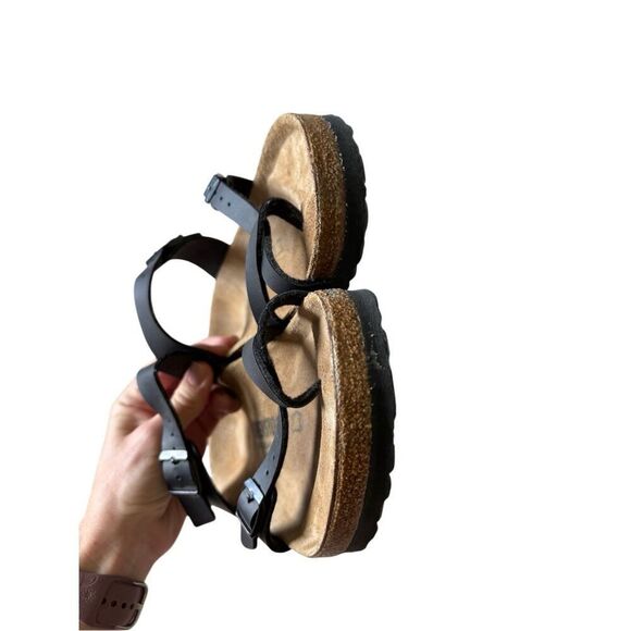 Birkenstock Mayari Leather Black Birks Sandals Slides Size 42 Women’s US 11 11.5 - Picture 9 of 10